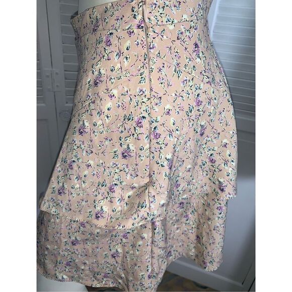 Vintage 90’s Double Layered Tiered Mini Skirt Medium - Picture 8 of 10